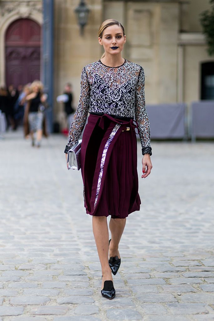 PARIGI, FRANCIA - 30 SETTEMBRE: Olivia Palermo fuori di Dior il 30 settembre 2016 a Parigi, Francia. (Foto di Christian Vierig / Getty Images) *** Caption locale *** Olivia Palermo