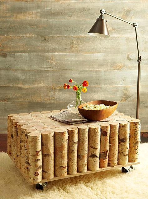 birch rustic table 666