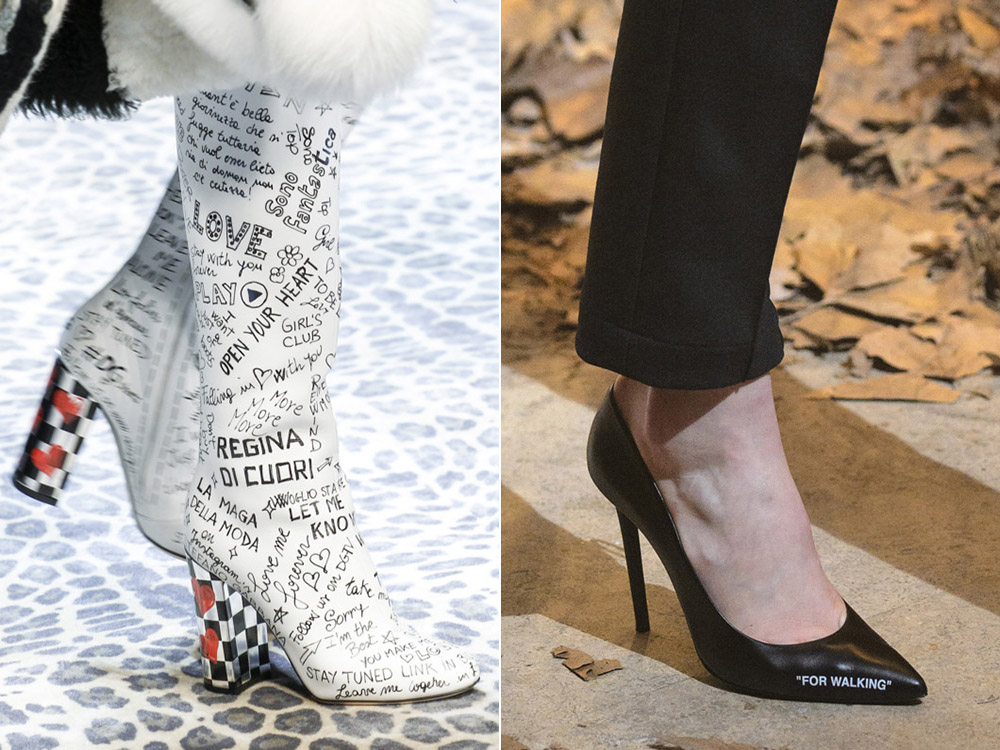 À la mode- chaussures- automne-hiver -2017-2018 - les principales- tendances_dolce_gabbana_off-white-999