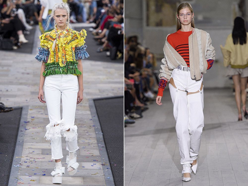 White jeans spring-summer 2017