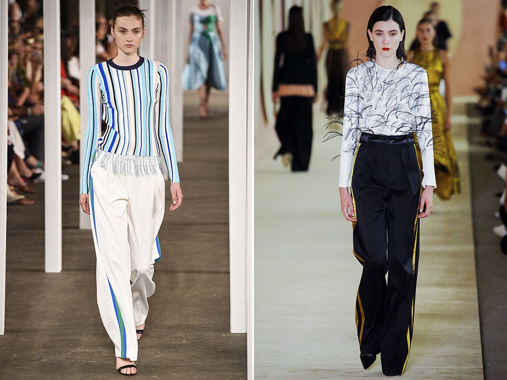 Trousers with stripes spring-summer 2017