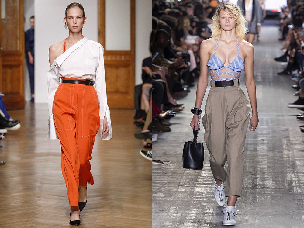 Pants with a high waist spring-summer 2017