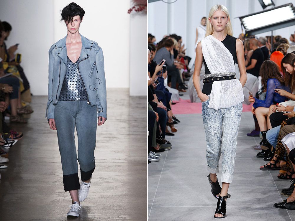 Jeans with lapels spring-summer 2017