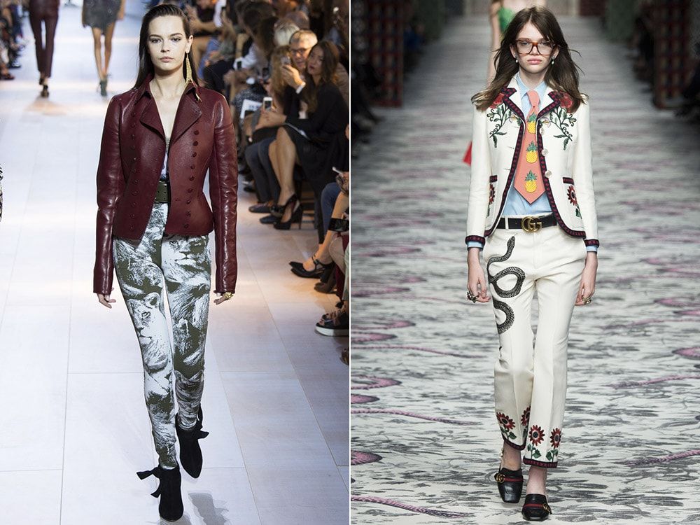 Predatory Print: Roberto Cavalli, Gucci