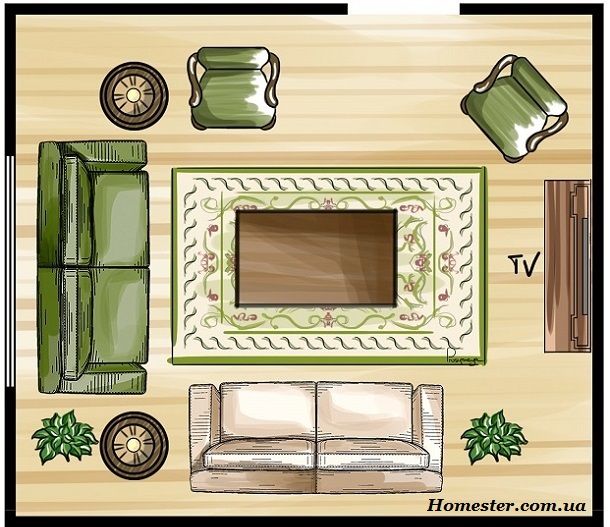 How to equip a small living room (with illustrations)