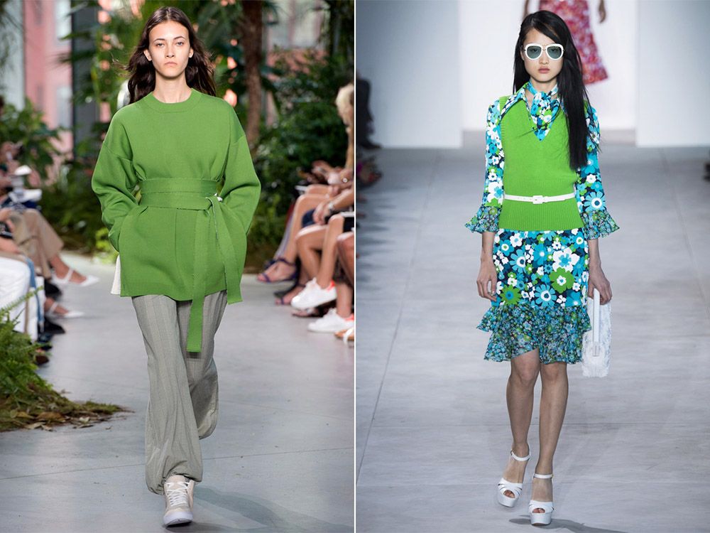 Trendy color spring-summer Greenery