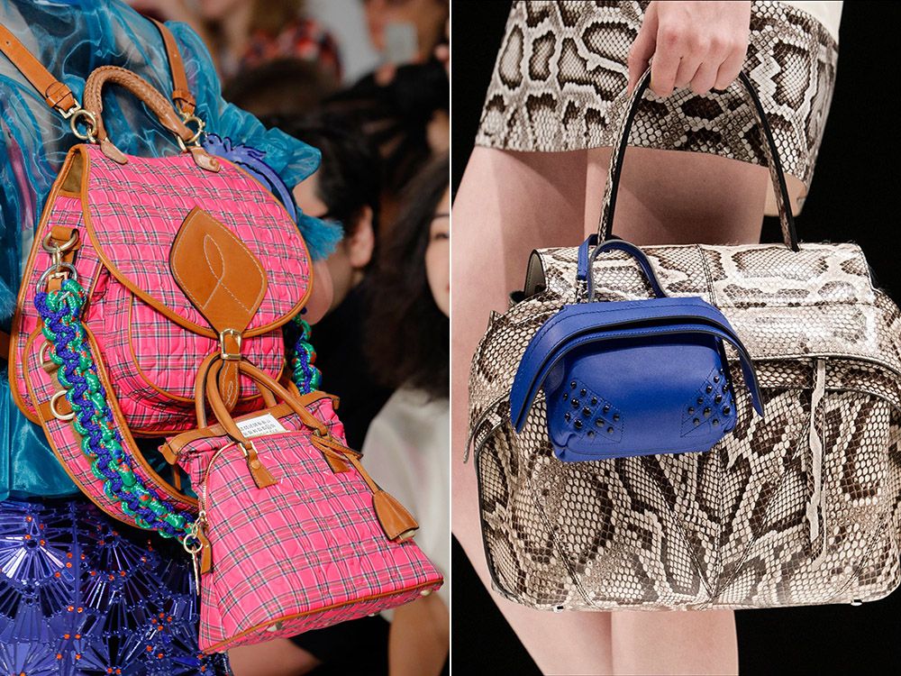 Múltiples bolsos al mismo tiempo primavera-verano 2017 Maison Margiela, Tods