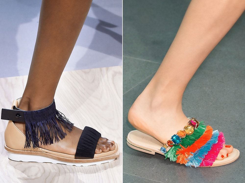 Omzoomde schoenen: Issey Miyake, Stella Jean