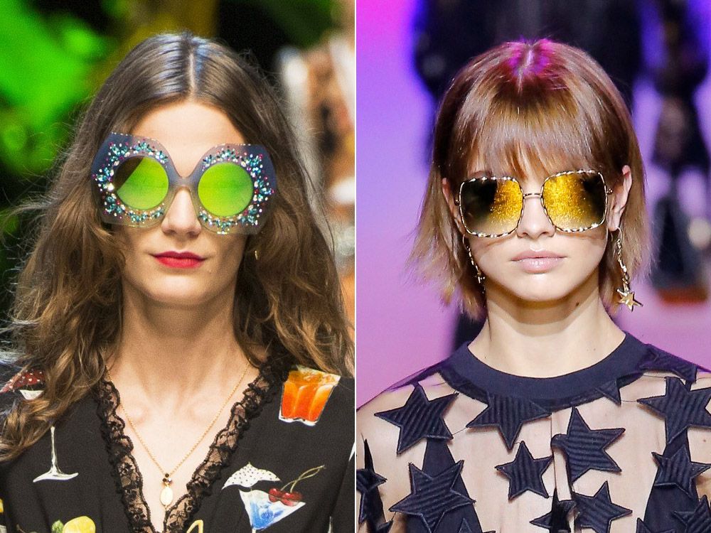 Óculos com lentes coloridas 2017