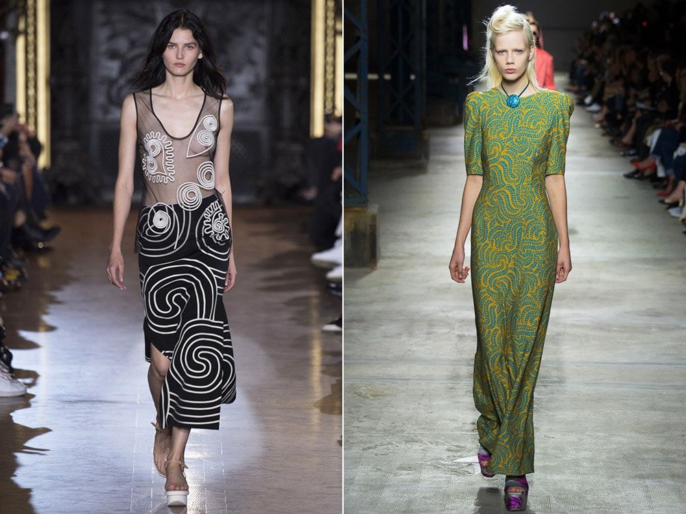 Printuri optice: Stella McCartney, Dries Van Noten