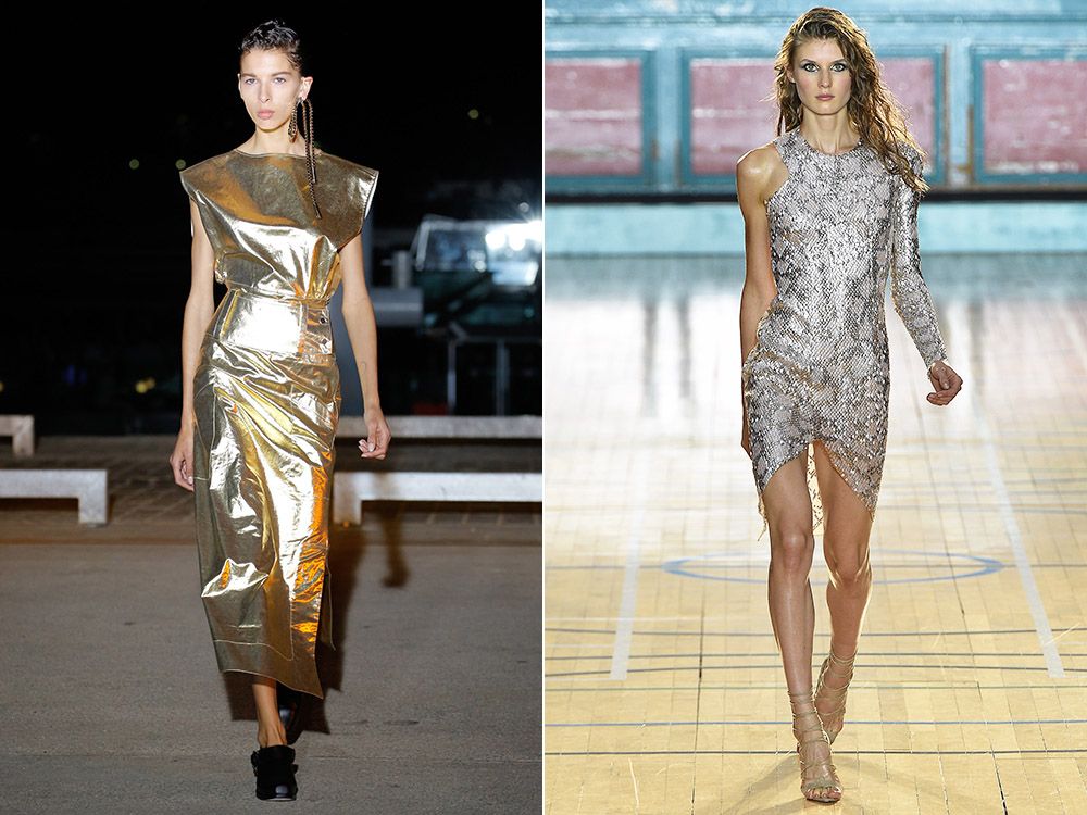 Dresses metallic spring-summer 2017