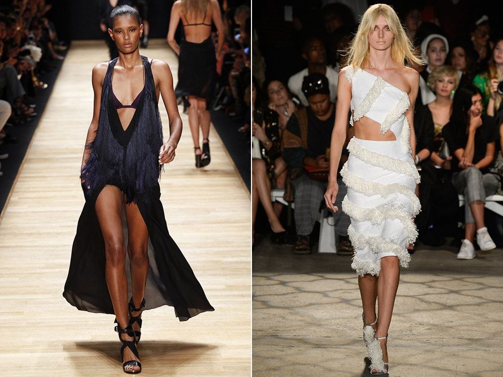 Fringed Dresses: Barbara Bui, Christian Siriano