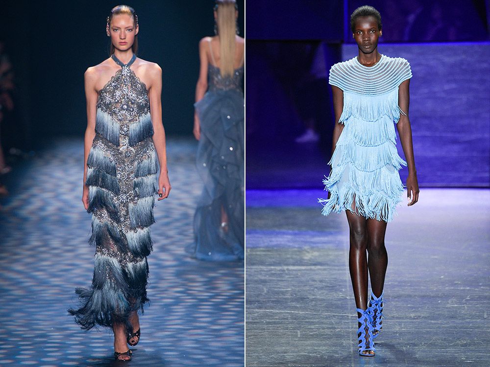 Dresses with fringe spring-summer 2017