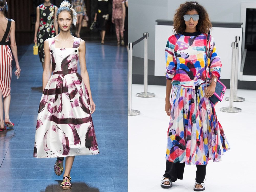 Print abstraction: Dolce & amp; Gabbana, Chanel