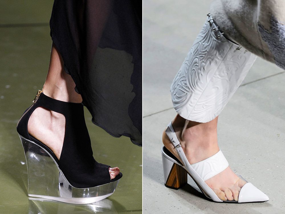 Transparent shoes spring-summer 2017