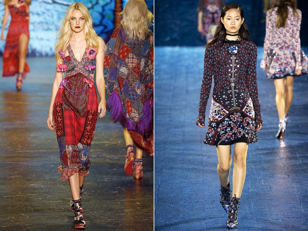 Combinație de tipărire: Anna Sui, Mary Katrantzou