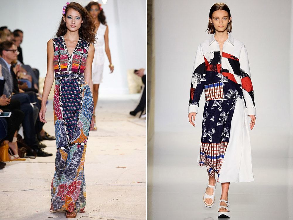 Print Combination: Diane von Furstenberg, Victoria Beckham