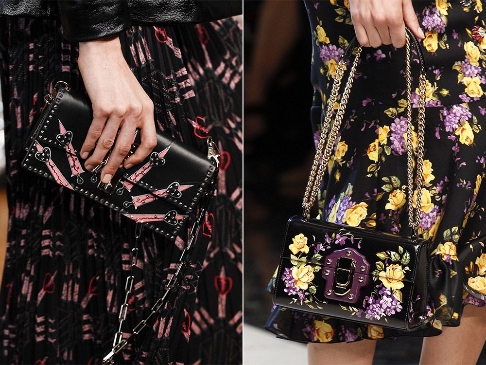 2017 пролетно-лято повтарящи се чанти Valentino, Dolce & amp; Gabbana