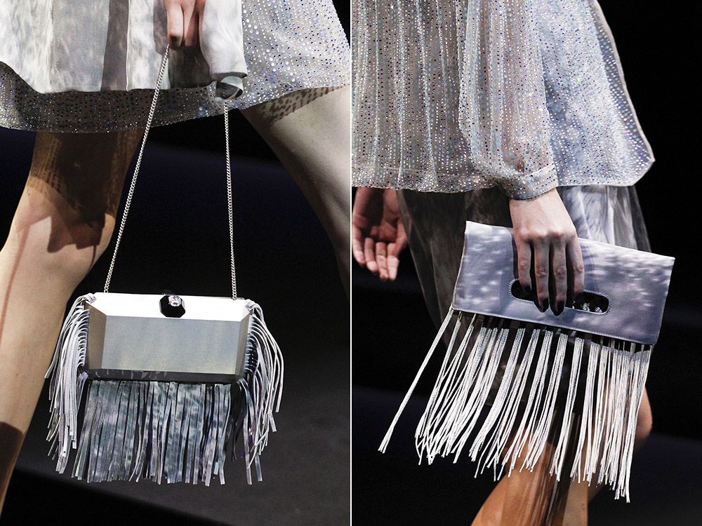 Fringe bags spring-summer 2017 Giorgio Armani