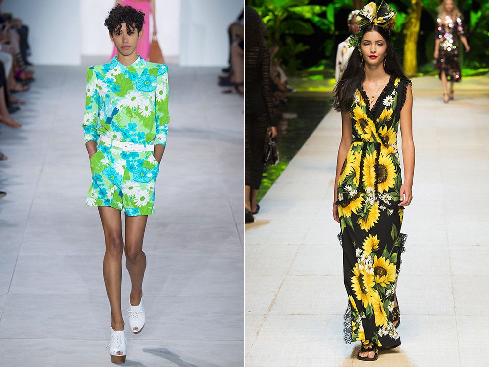 The trend of floral print spring-summer 2017