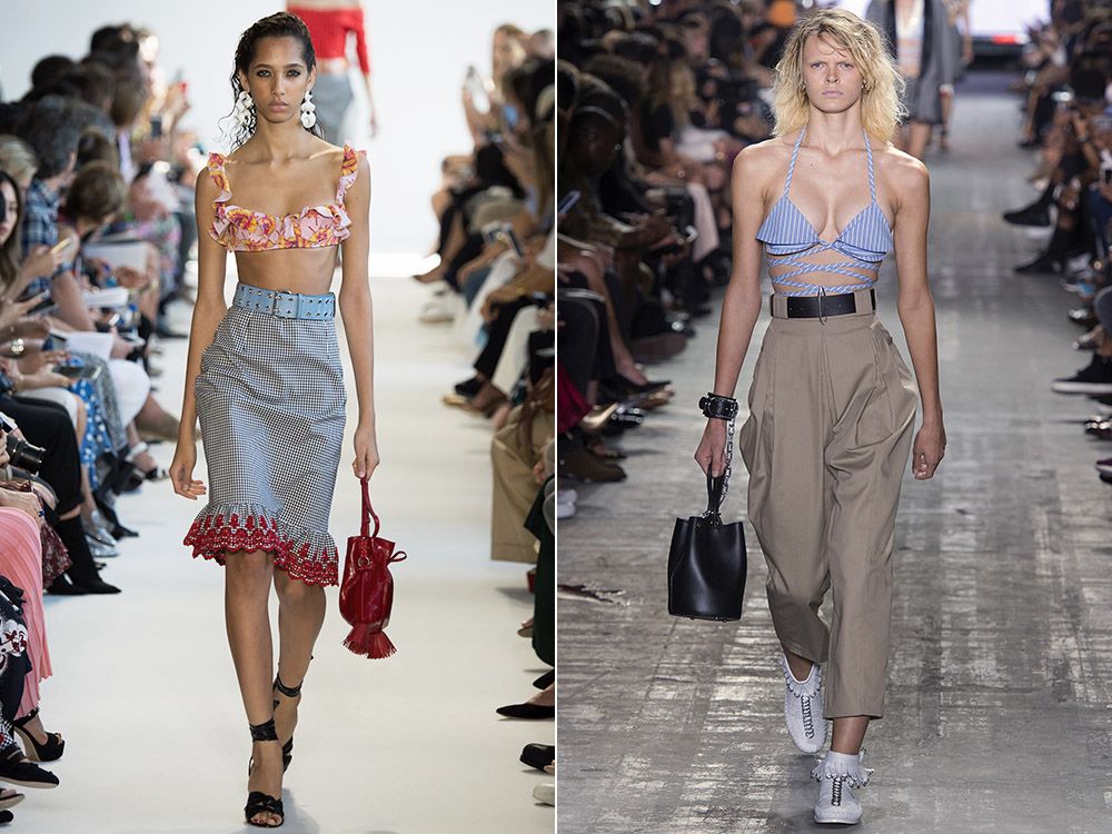 The trend of bodices and bras-tops spring-summer 2017