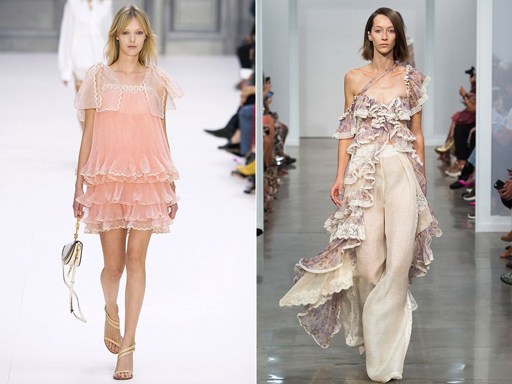 Ruffle and frill trend spring-summer 2017