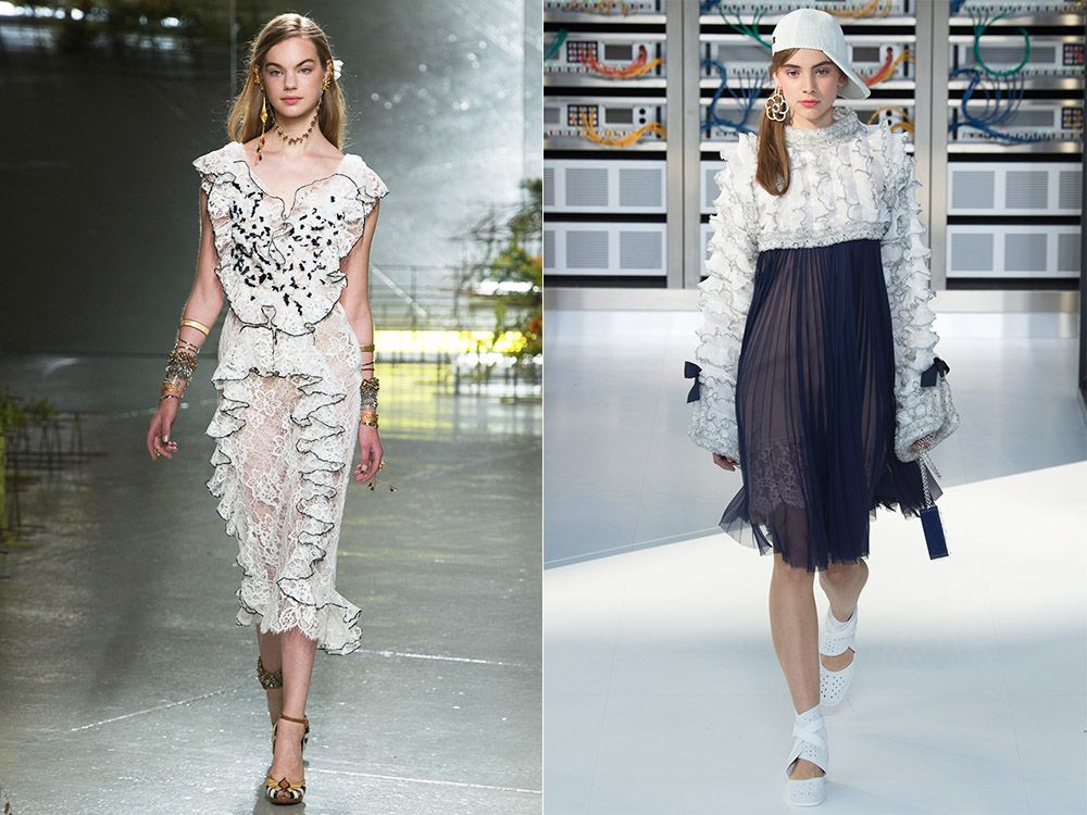 Ruffle and frill trend spring-summer 2017