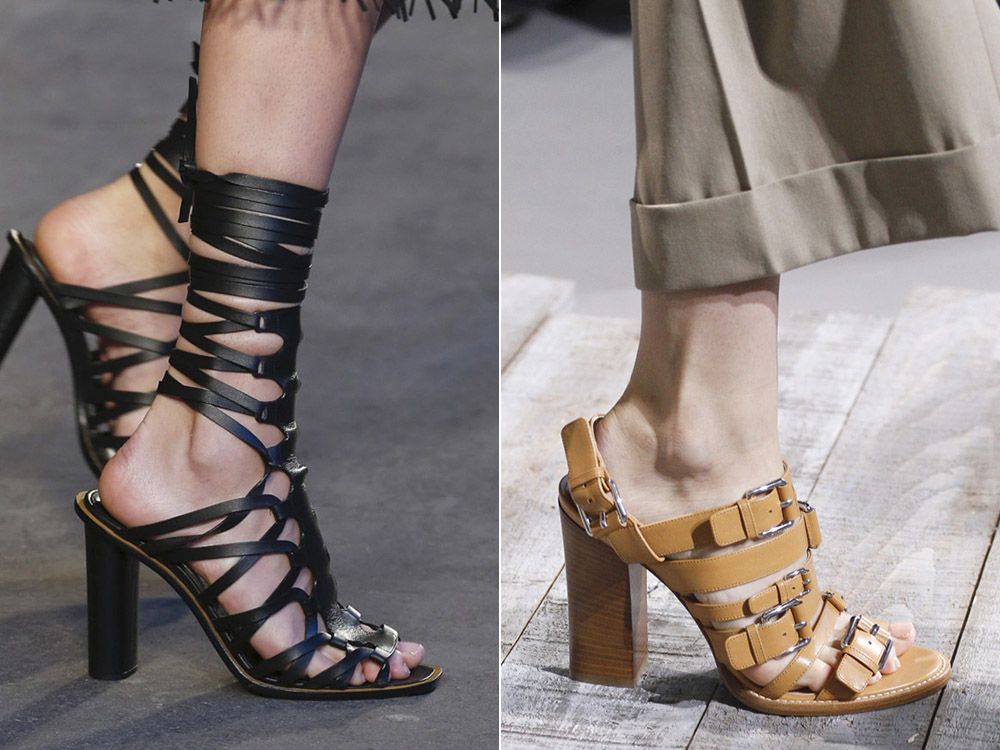 Modieuze schoenen lente-zomer 2018: trends, modellen, 88 foto's-47