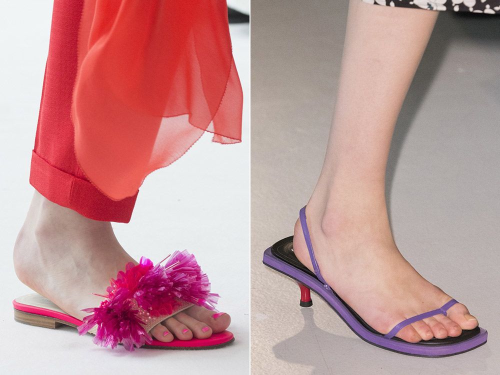 Modieuze schoenen lente-zomer 2018: trends, modellen, 88 foto's-15