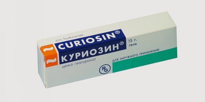 Curiozin ointment for acne on the back