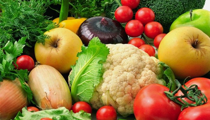 Verduras y frutas en nutrición médica