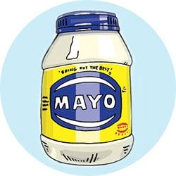 Verlichtende mayonaise