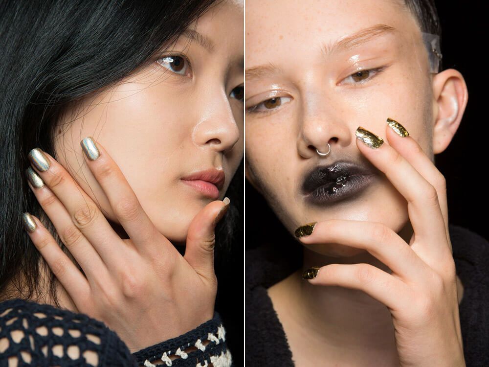 Manicure metallic spring-summer 2017