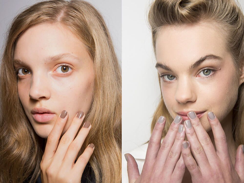 Manicure nude spring-summer 2017