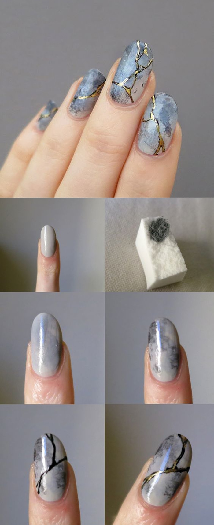 mramornyj manikjur gel lakom marble nails stone 10