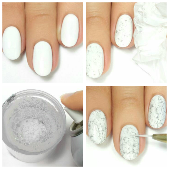 mramornyj manikjur gel lakom marble nails stone 9