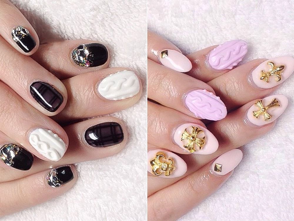 Knitted Nail Art Gel Polish