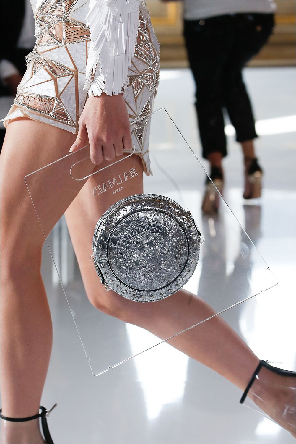 Transparent Balmain Bag