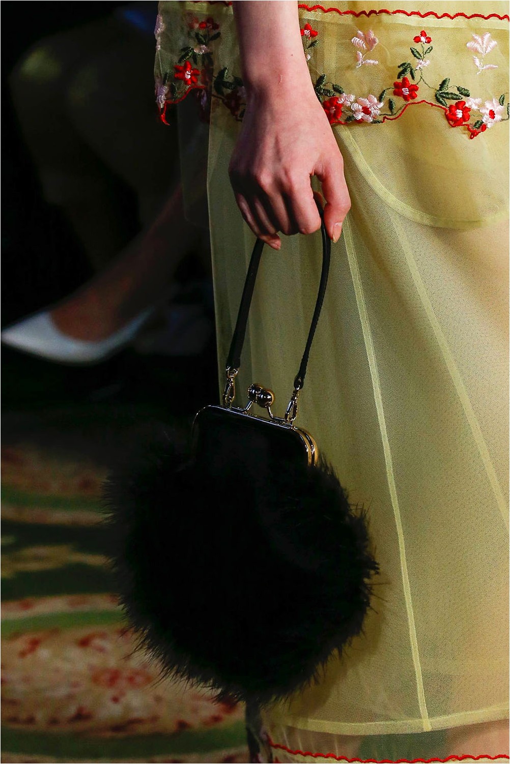 Fur bag Simone Rocha