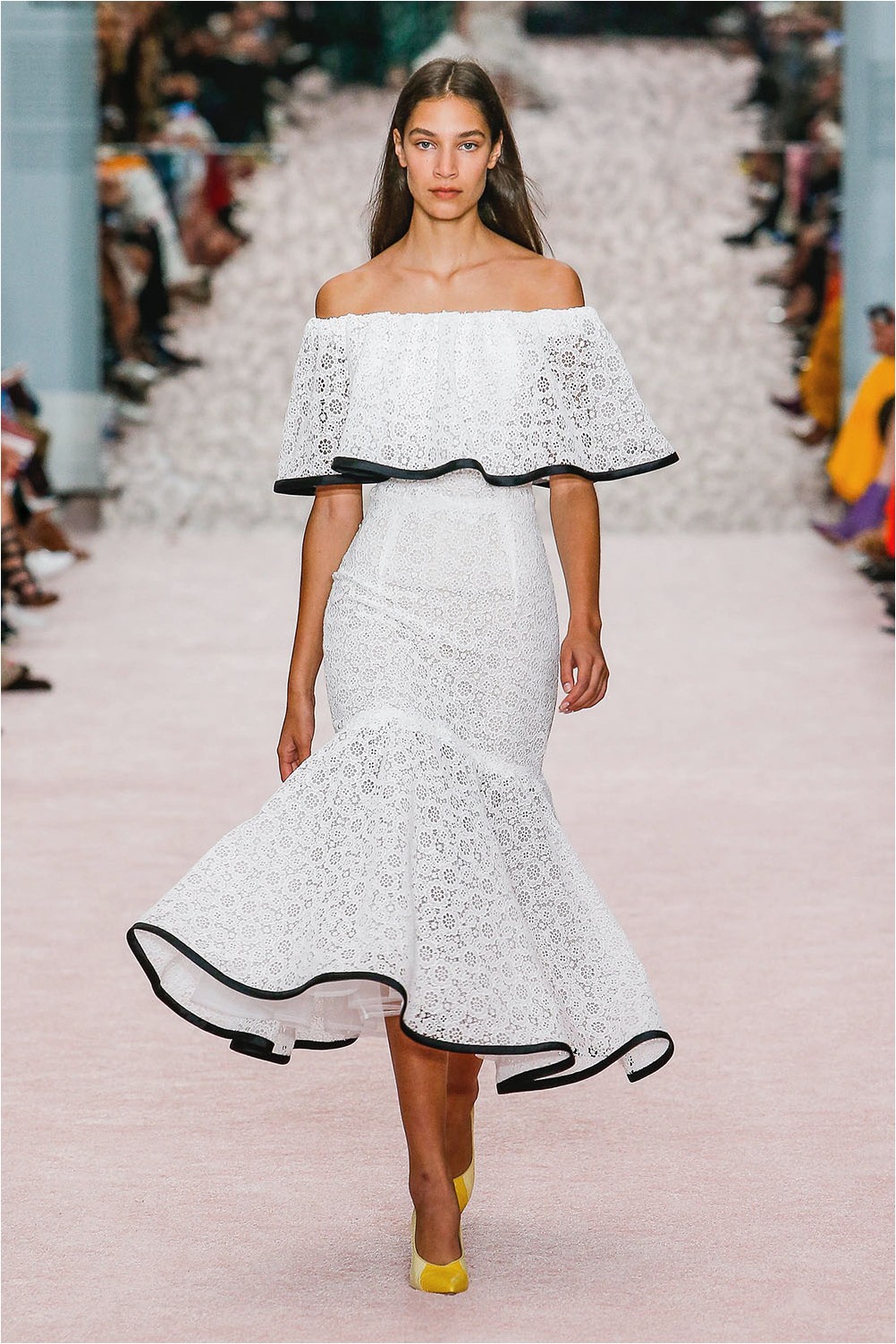 Dress with frill Carolina Herrera