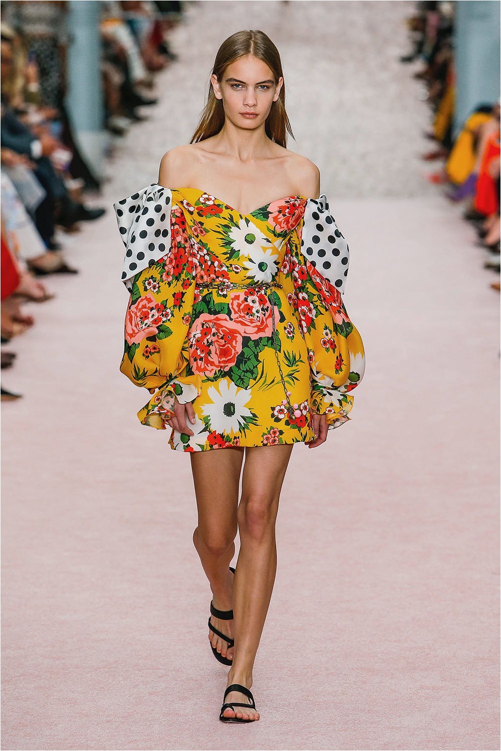 The combination of prints Carolina Herrera