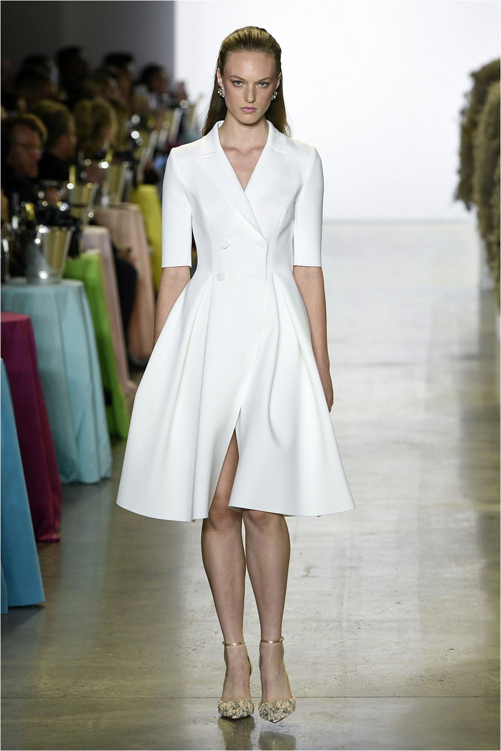 Vestido blanco Badgley Mischka